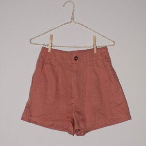 Madewell Pleated Tailored Shorts (Size 00)